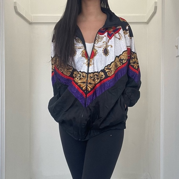 🌈 Vintage American Royal by Gloria Vanderbilt Windbreaker 🌈 - Picture 3 of 16